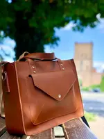 Lucherino 630 РЫЖАЯ - качественная фабричная сумка в стиле Tote Bag