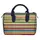 Сумка бочонок Barrel Разноцветные горизонтальные полосы 28x18x17 см (SB_15M078_TSI)