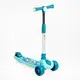 Самокат трехколесный Skyper, колеса PU 125 х 40 мм со светом, музыка, руль складной. Turquoise (153244)