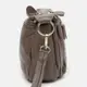 Женская кожаная сумка Borsa Leather K1bb301gr-grey