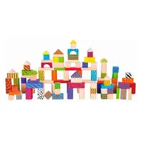 Дерев"яні кубики Viga Toys Візерункові блоки 100 шт., 3 см 59696