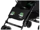 Коляска для ребенка прогулочная FreeON Simple, black - dark green