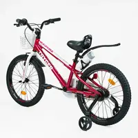 Детский велосипед 2-х колесный 20" Corso Tayger, алюминиевая рама, ручной тормоз, доп. колеса, звонок, бутылка, собран на 85%. Red (154132)