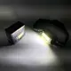 Фонарь налобный YY-19C-5SMD+COB white+yellow+red Motion Sensor, Мощный светодиодный фонарик на голову