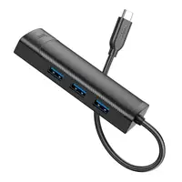 Перехідник HOCO Easy safety 4-in-1 Gigabit Ethernet Adapter HB42 |