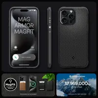 Чехол Spigen для iPhone 15 Pro Max - Mag Armor (совместим с MagSafe), Matte Black (ACS06597)