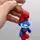 Брелок (3d печать) "SMURF Papa \ Смурф", 7.5 см