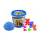 Кинетический песок Strateg Magic Sand светящийся голубой в ведре 1 кг (372-9)