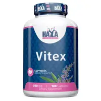 Натуральная добавка Haya Labs Vitex Fruit Extract, 100 капсул
