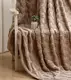 Плед евро Colorful Home Бархатный велюр 3D 20106 200х220 см коричневый