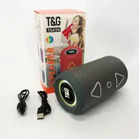 Bluetooth колонка портативная TG656 FM-радио. Цвет: серый