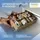 Коробочка с квадратными ячейками для носков и трусов 35х17х8 см ORGANIZE (бежевый)