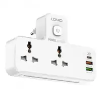 Мережний фільтр LDNIO SC2311 на 2 розетки 2 USB 3A + Type C