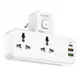 Сетевой разветвитель фильтр LDNIO SC2311 на 2 розетки 2 USB 3A + Type C