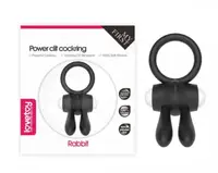 Эрекционное виброкольцо Power Clit Cockring, Black