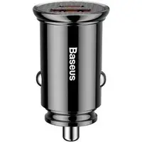 АЗУ Baseus Circular Plastic USB 3.0 + Type-C 30W, Black (CCALL-YS01)