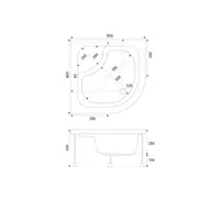 Душовий піддон SHOWER Cellesse (80x80)