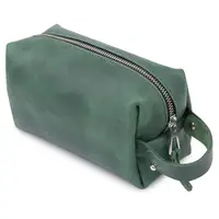 Шкіряна косметичка унісекс GRANDE PELLE 11572 Зелений