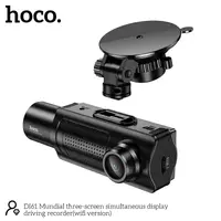 Відеореєстратор HOCO Mundial three-screen simultaneous display driving recorder DI61 (wifi version) |720p/480p+480p rear, 3.16"|
