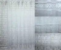 Тюль сетка (3х1,5 м), полоса цвет белый . Код 610т 40-273