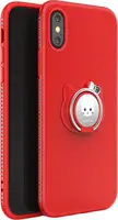 Чехол-накладка SHENGO Soft-touch holder TPU Case iPhone X Red