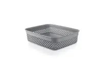 Корзина для хранения вещей Ucsan Рlastik M-161-Grey серая