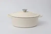Каструля з кришкою овальна Nois Tierra cream 830089 30х23 см кремова