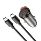 Адаптер автомобильный HOCO Rigorous port car charger NZ16B (Type-C to Type-C set) |2Type-C, 45W/3A, PD25W/QC|