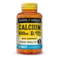 Витамины и минералы Mason Natural Calcium 600 mg Plus Vitamin D3, 200 таблеток