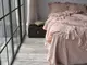 Постельное Белье Вареный Хлопок Limasso Exclusive Camello Roses Ванильный двуспальный евро 200х220см
