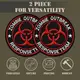 Набор шевронов 2 шт Zombie Outbreak Response Team 8 см, вышитый патч нашивка шеврон