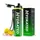 Hydrated Water Bottle - 1000ml Tritan Green Black (Повреждена упаковка)