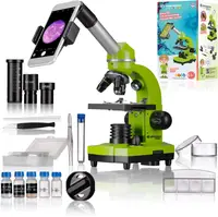 Микроскоп Bresser Biolux SEL 40x-1600x Green с адаптером для смартфона 8855600B4K000