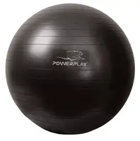 М'яч для фітнесу (фітбол) PowerPlay 4001 Ø65 cm Gymball  Чорний + помпа