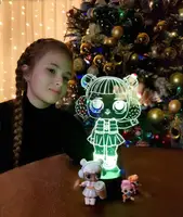 Сменная пластина для 3D светильников «LOL 3» 3DTOYSLAMP