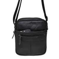 Чоловічі шкіряні сумки через плече Keizer K11816-black