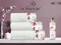 Подарочный набор полотенец La Maison c ароматом Mell Ekru (3 шт)