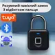 Навесной замок с отпечатком пальца умный замок со сканером отпечатка пальцев,биометрический с Bluetooth