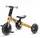 Беговел велосипед детский 3-х колесный с педалями 3в1 KiderKraft 4TRIKE Flower Blue / Велобег для детей