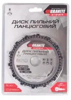 Диск пильный GRANITE для дерева цепной 125х22.2х14Т (5-12-514)
