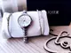 Подарочный набор часы с двумя браслетами DISU silver