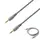 Універсальний кабель Lesko jack 3.5 mm-3.5 mm 1.5 м для комп'ютера, смартфона навушників аудіосистем