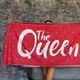 Полотенце пляжное с принтом The Queen 150x70 см (PLB_21J039)