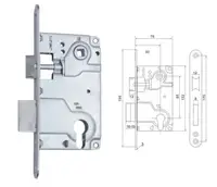 Корпус замку FZB СУ 5085 SN Сатин