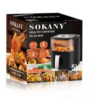 Аерофритюрниця Sokany SK-ZG-8028 на 5л, 1400 Вт чорна