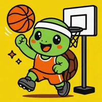 Картина по номерам "Черепашка играет в баскетбол" 25х25 см