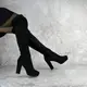 Ботфорты женские Fashion Jezebel 2351 40 размер 25,5 см Черный