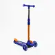 Самокат трехколесный Skyper CY-140 колеса PVC со светом съемный руль. Blue and Orange (194225)