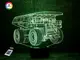 3D ночник "Автомобиль 16" (УВЕЛИЧЕННОЕ ИЗОБРАЖЕНИЕ) + пульт ДУ + сетевой адаптер +батарейки (3ААА)  3DTOYSLAMP
