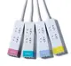Сетевой фильтр с евровилкой Youth RU-S3 2*Plug 3*USB 220V pink Remax 341702